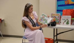 Miss Boone County at storytime