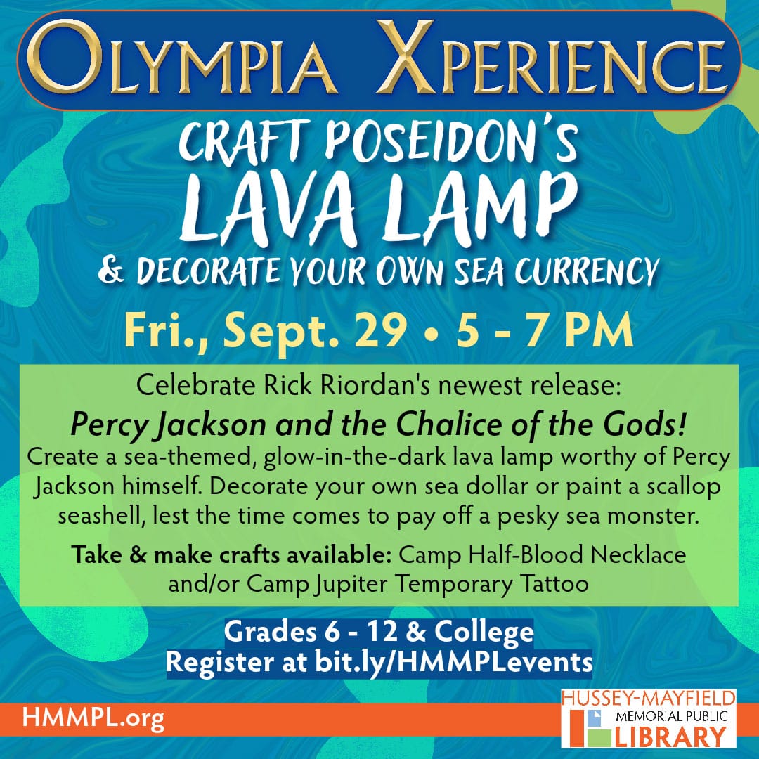 Olympia Xperience: Craft Poseidon's Lava Lamp - Fri., Sept. 29 @ 5 -7 PM