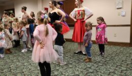 Children try out some ballet moves