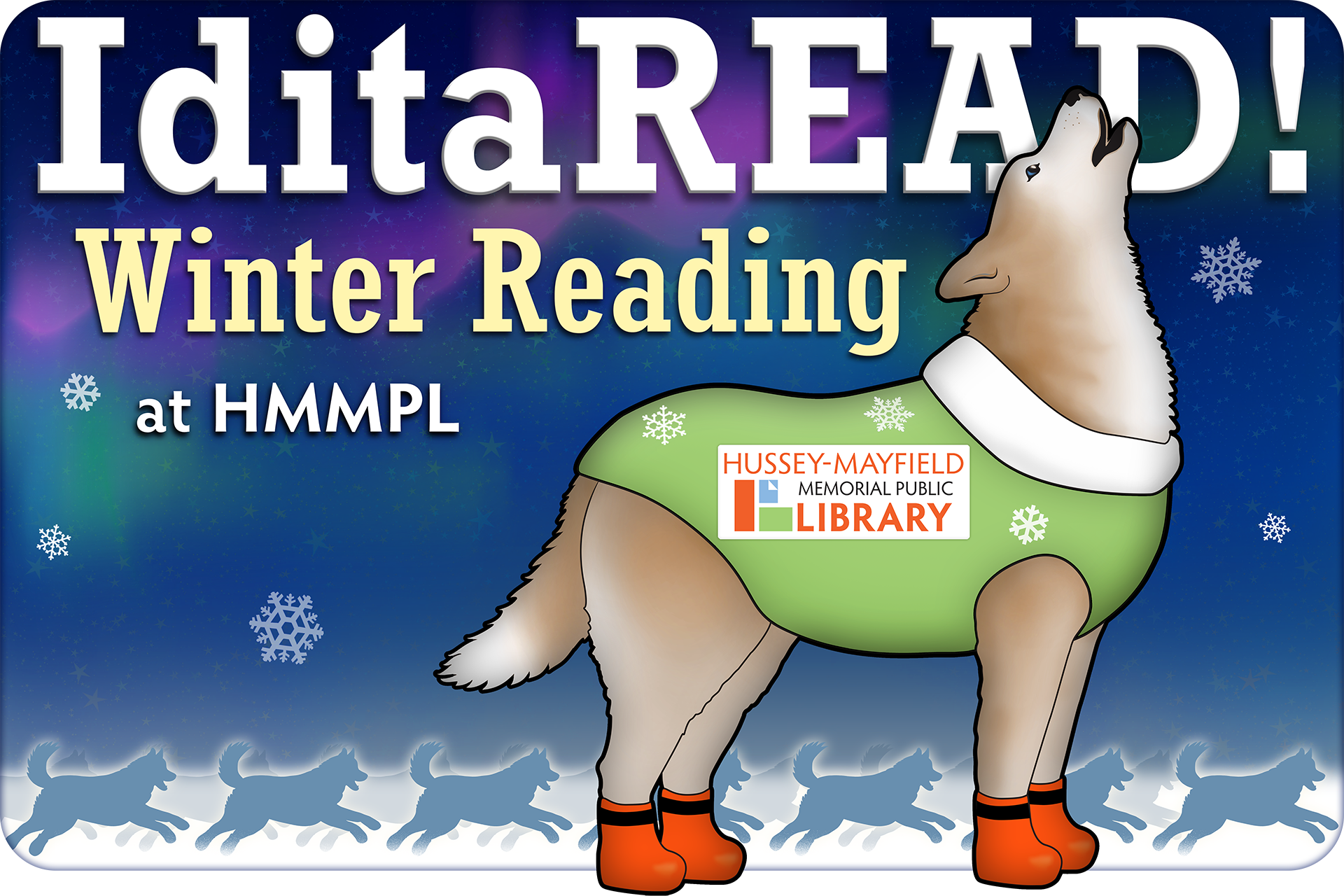 WRP-25-26-Logo-Art2 IditaREAD winter reading logo with a howling husky